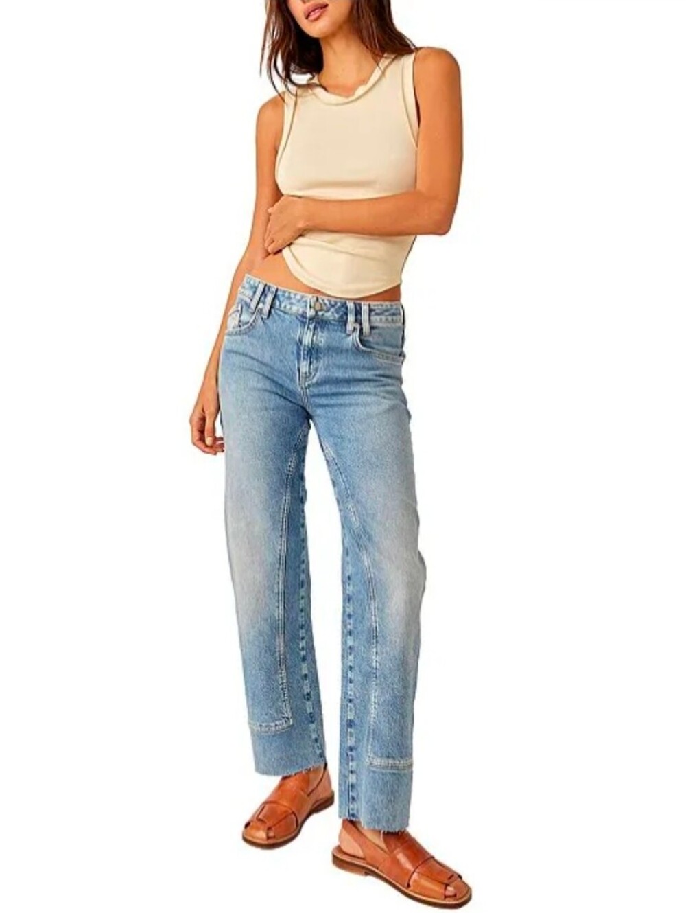 We The Free Risk Taker High Rise Straight Jeans, Size 33